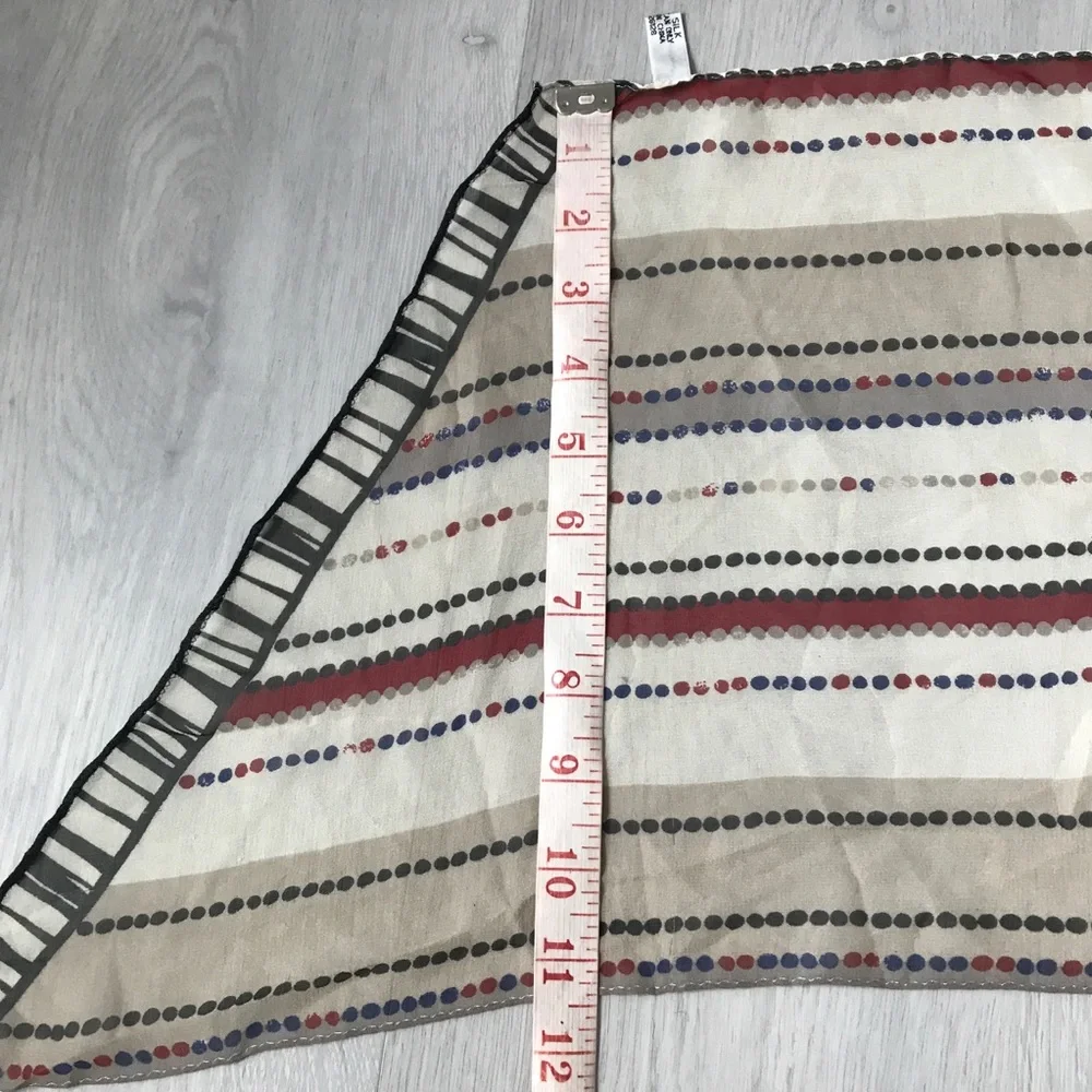100% SILK RECTANGLE HEADBAND NECK SCARF LIGHTWEIGHT CHIFFON
